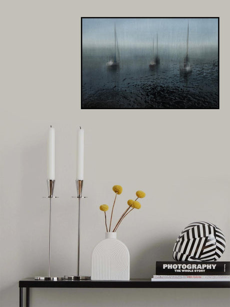Sailing boats in the harbor Poster och Canvastavla
