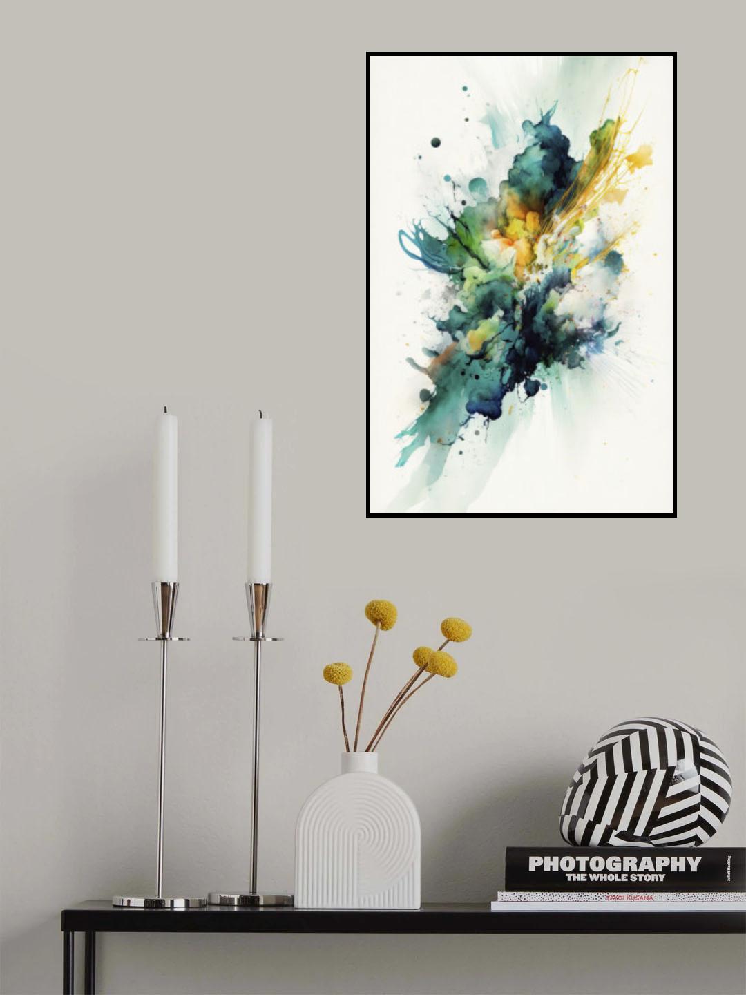 Serenity in Green Poster och Canvastavla