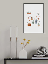 Kitchen Set Illustration Poster och Canvastavla