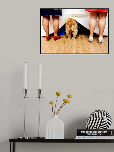 Ladies at the buffet table... Poster och Canvastavla