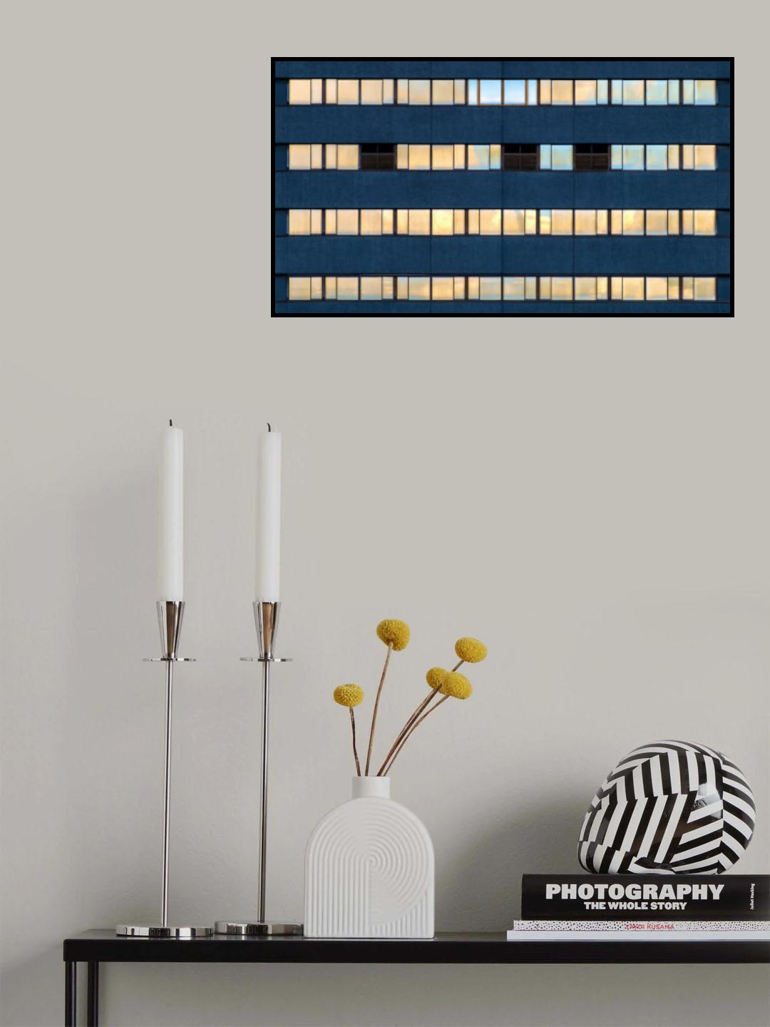 Windows with Sky View Poster och Canvastavla