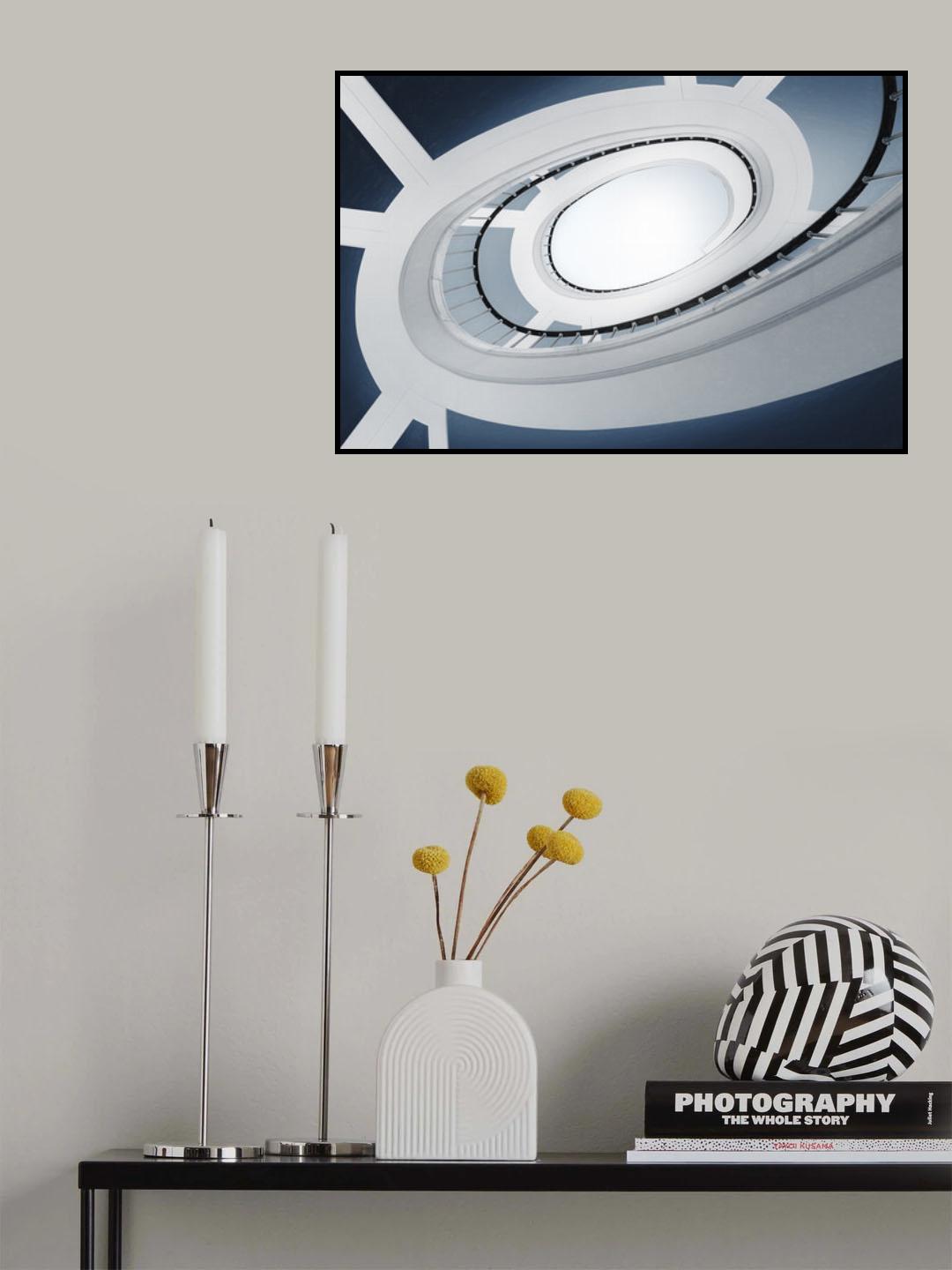 Warsaw staircase Poster och Canvastavla