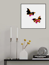 Rainbow Butterflies Poster och Canvastavla