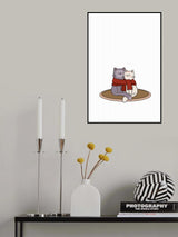 Cute Cat Couple Poster och Canvastavla