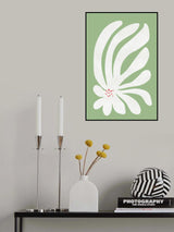 White Chrysanthemum Flower Poster och Canvastavla