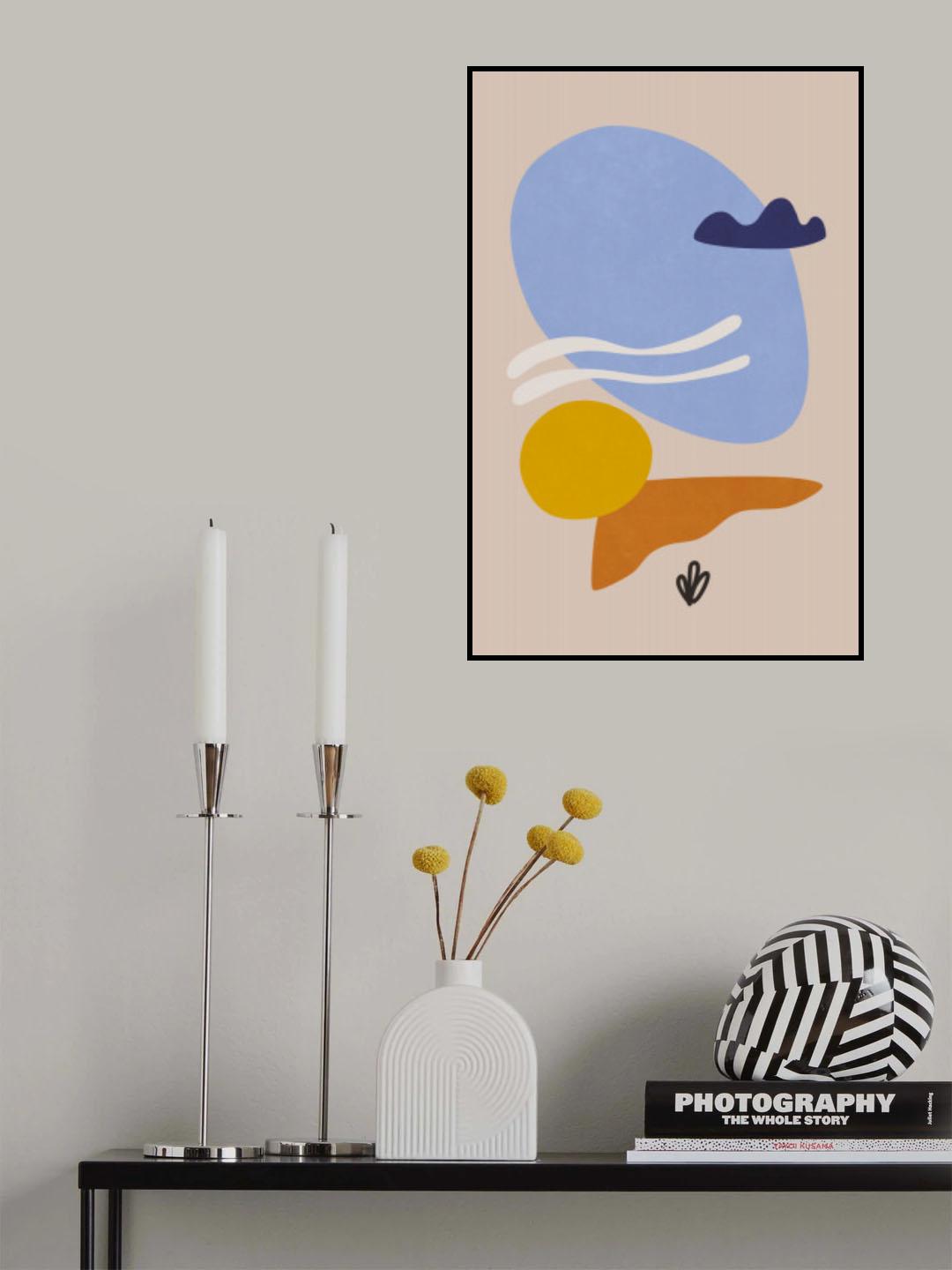 Lake Shore Shapes Color and Shapes Poster och Canvastavla