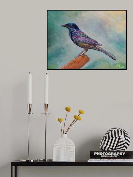 Dressed In Lights Common Grackle Poster och Canvastavla