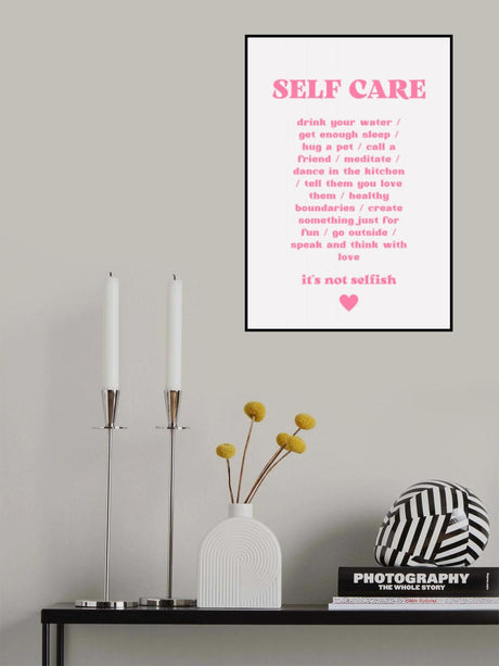 Self Care Poster och Canvastavla