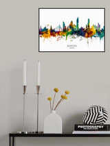 Bangkok Thailand Skyline Poster och Canvastavla