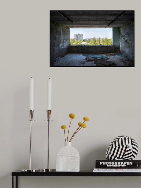 View at Pripyat in Chernobyl Poster och Canvastavla
