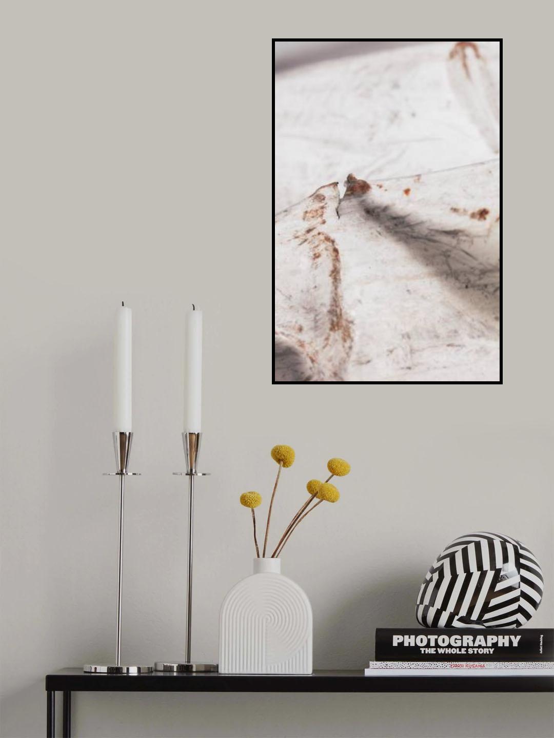 corrugated iron_white Poster och Canvastavla