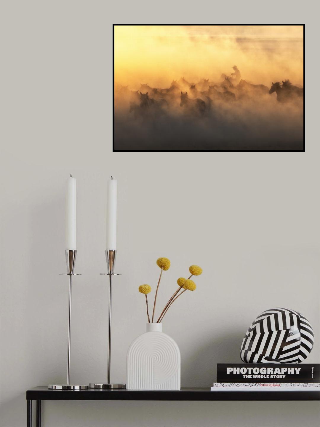 Yılkı Horses Poster och Canvastavla