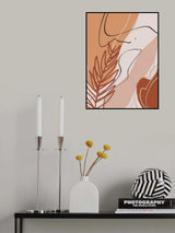 Abstract Earth Tone Foliage Poster och Canvastavla