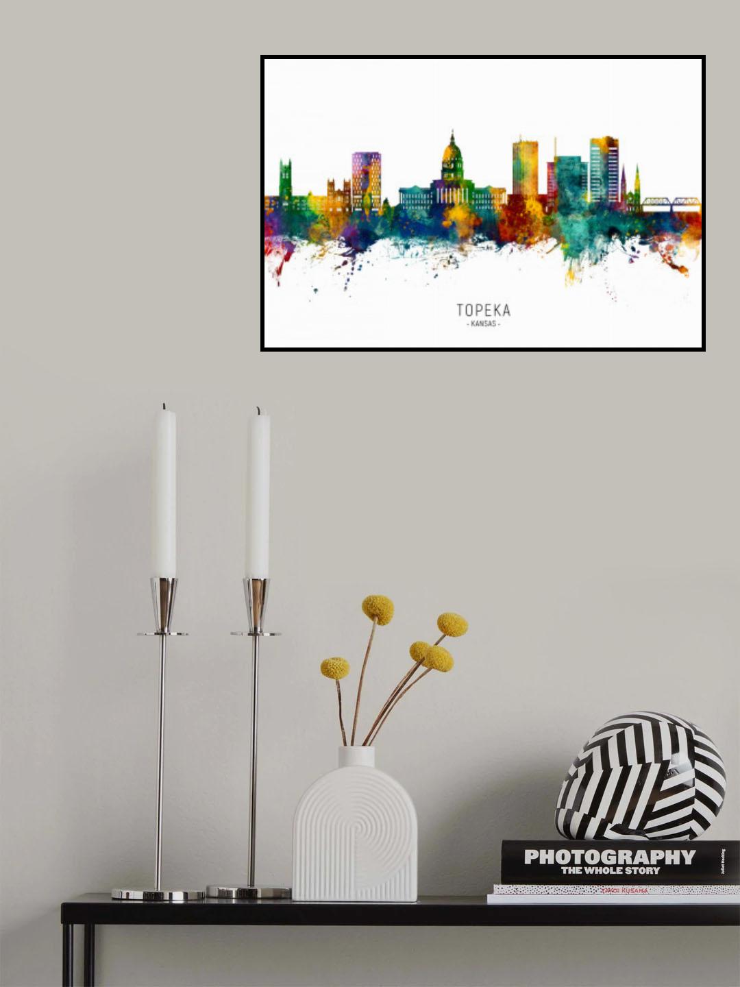 Topeka Wyoming Skyline Poster och Canvastavla