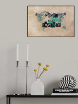 World map 45 Poster och Canvastavla