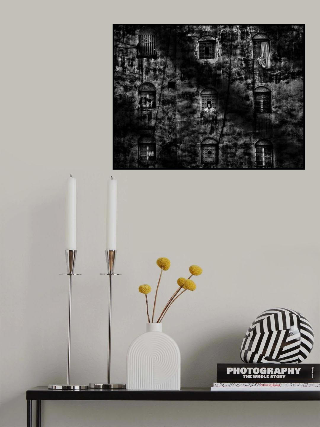 Windows in Fez (with a woman) Poster och Canvastavla