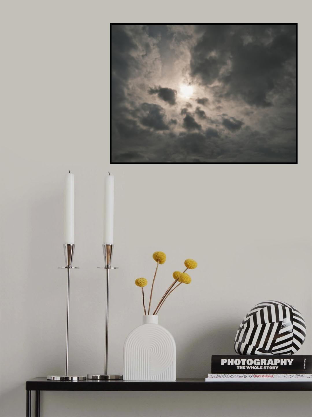 cloudy weather and sky background Poster och Canvastavla
