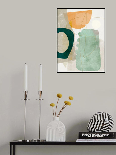 Nature Friendly Terracotta 2 Aquarell Kopie Poster och Canvastavla