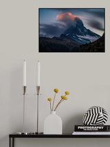 Matterhorn in fire Poster och Canvastavla