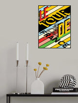 Tour De France Bike Race Poster och Canvastavla