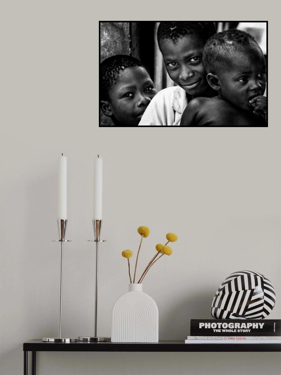 Children from Benin. Poster och Canvastavla