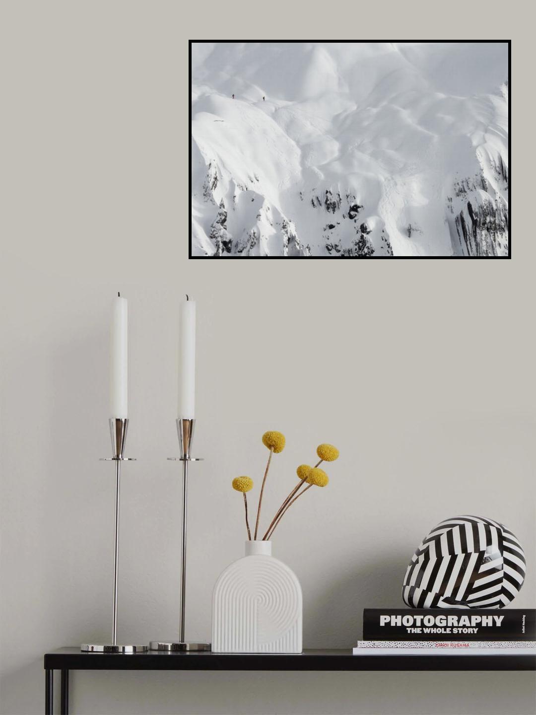powder white slopes Poster och Canvastavla