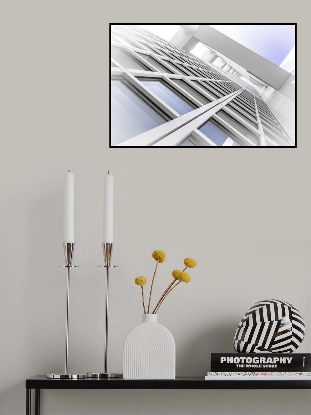 White Window Wall Poster och Canvastavla