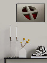 cross oval window Poster och Canvastavla