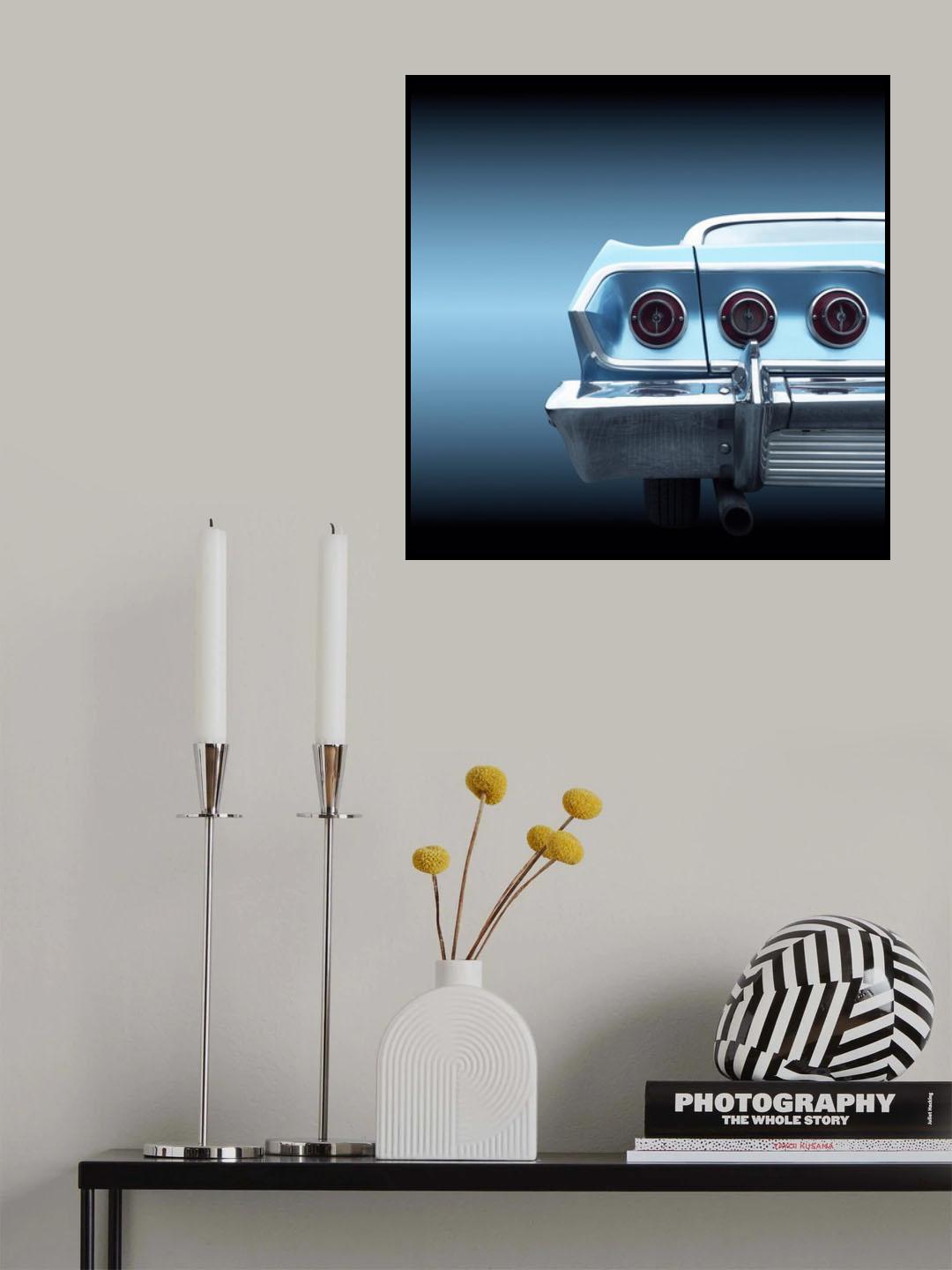 US classic car 1963 impala Poster och Canvastavla