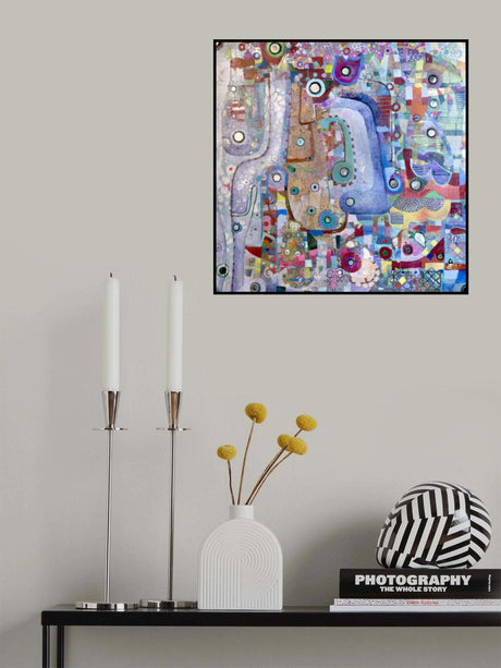 Indigo Mirror Poster och Canvastavla