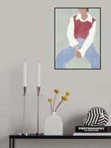 Red Knit Poster och Canvastavla