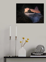 cave sea scenery Poster och Canvastavla