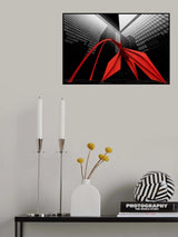 Chicago Flamingo Scuplture Poster och Canvastavla