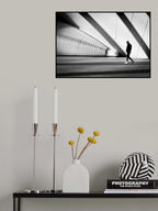 Meditating between lines and shadows Poster och Canvastavla