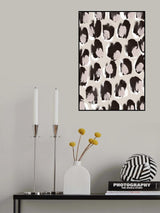 Big Brown And Beige Dots Poster och Canvastavla