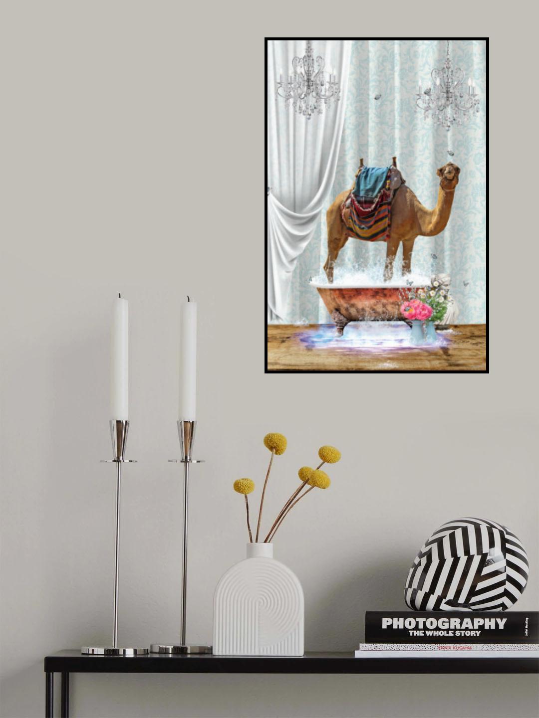 Camel &amp; Bubbles Poster och Canvastavla