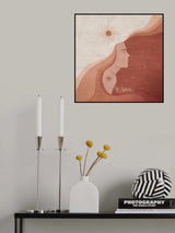 Sun Man Terracotta Soleil Poster och Canvastavla