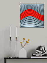 Red wave Poster och Canvastavla