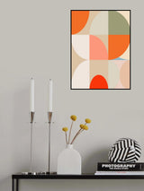 Mid Century Pastel 12 Poster och Canvastavla