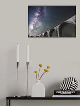 Milky Way over the bridge Poster och Canvastavla