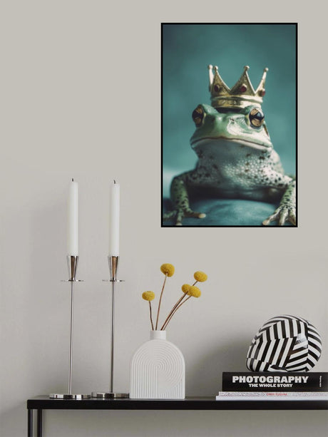 Kiss The Frog Poster och Canvastavla
