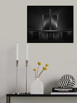 San Francisco's Cathedral B&amp;W Poster och Canvastavla