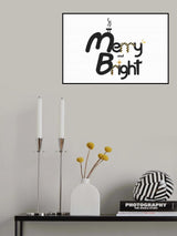 Merry an Bright Poster och Canvastavla
