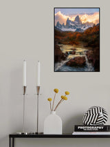 Sunset on Mount Fitz Roy Poster och Canvastavla