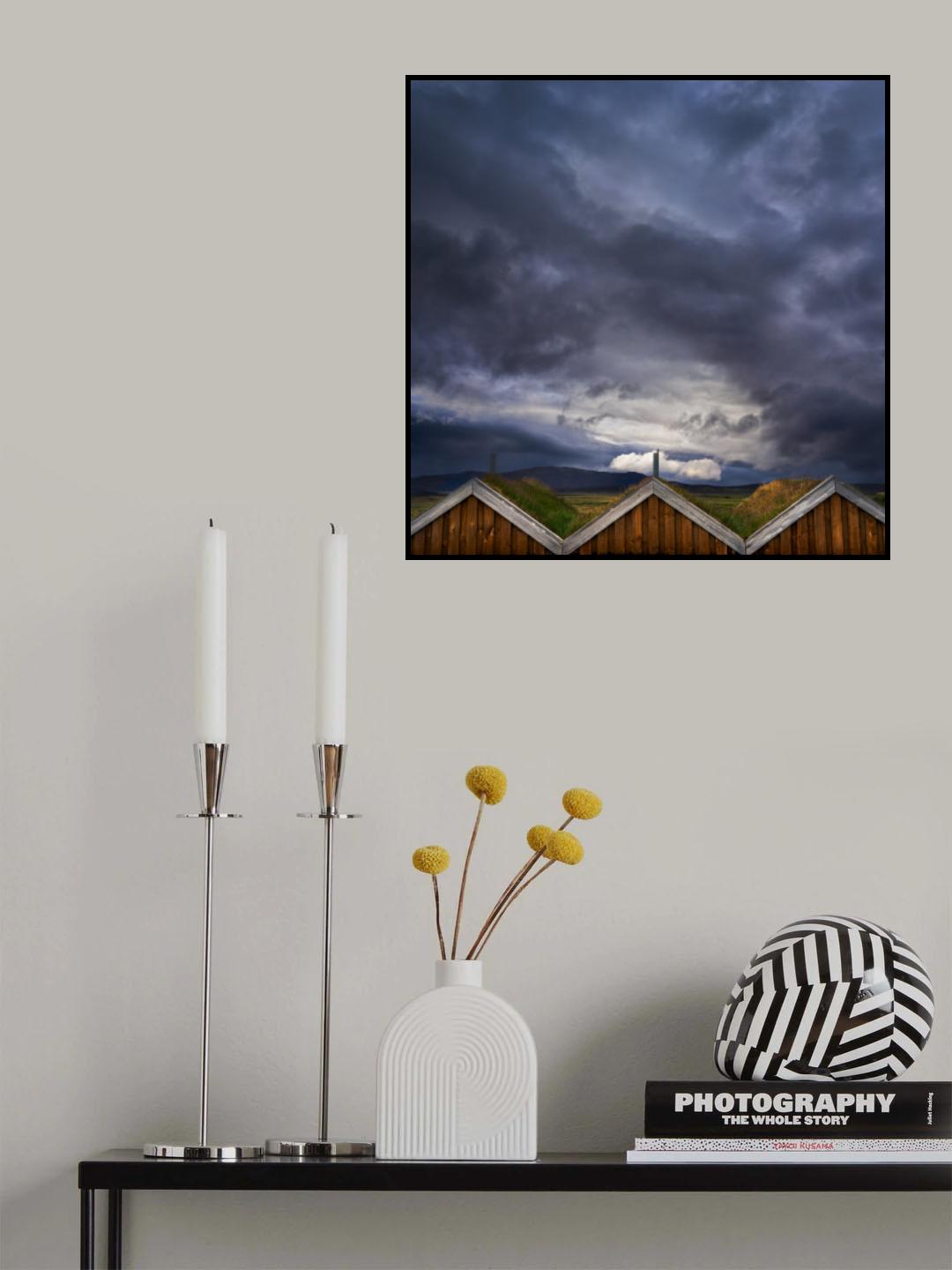 Iceland Houses Poster och Canvastavla