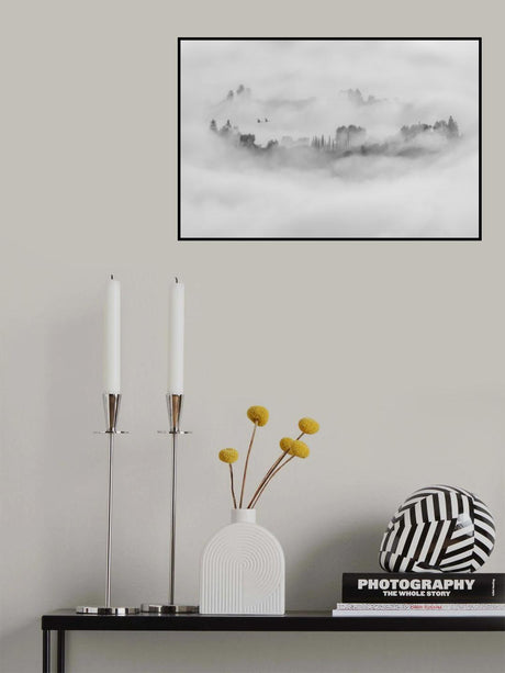 Foggy Morning in Los Angeles Poster och Canvastavla