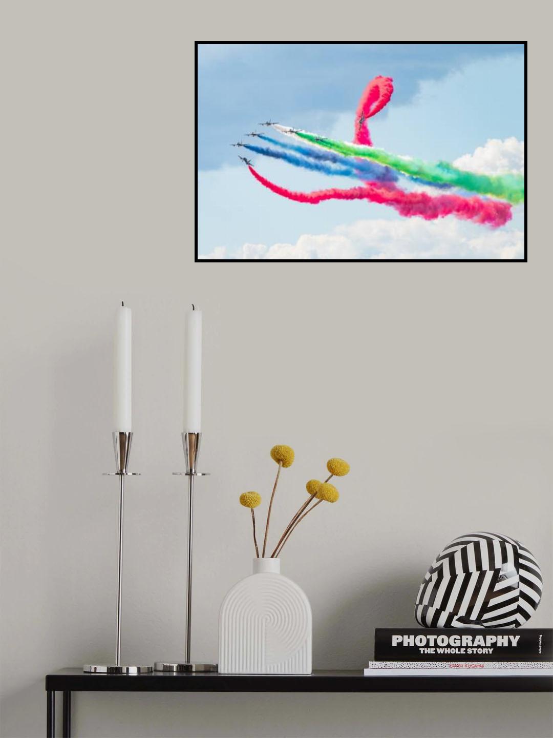 Colored sky lines Poster och Canvastavla