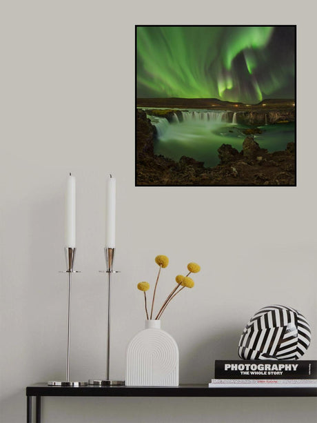 Waterfall of Gods Poster och Canvastavla