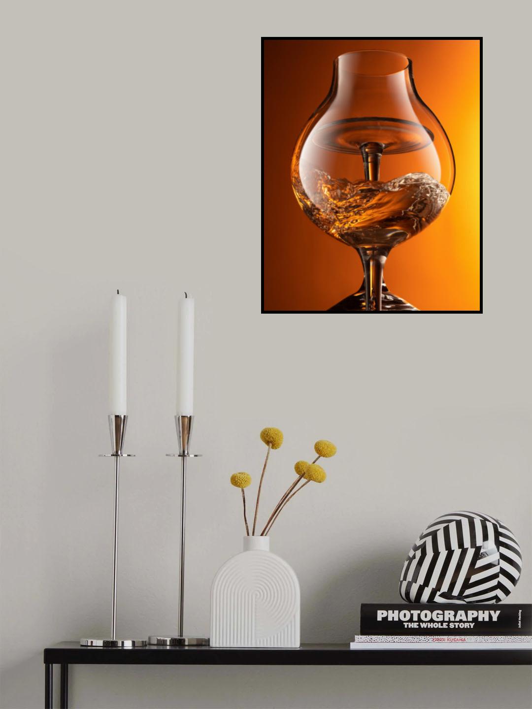 Wave in the glass Poster och Canvastavla