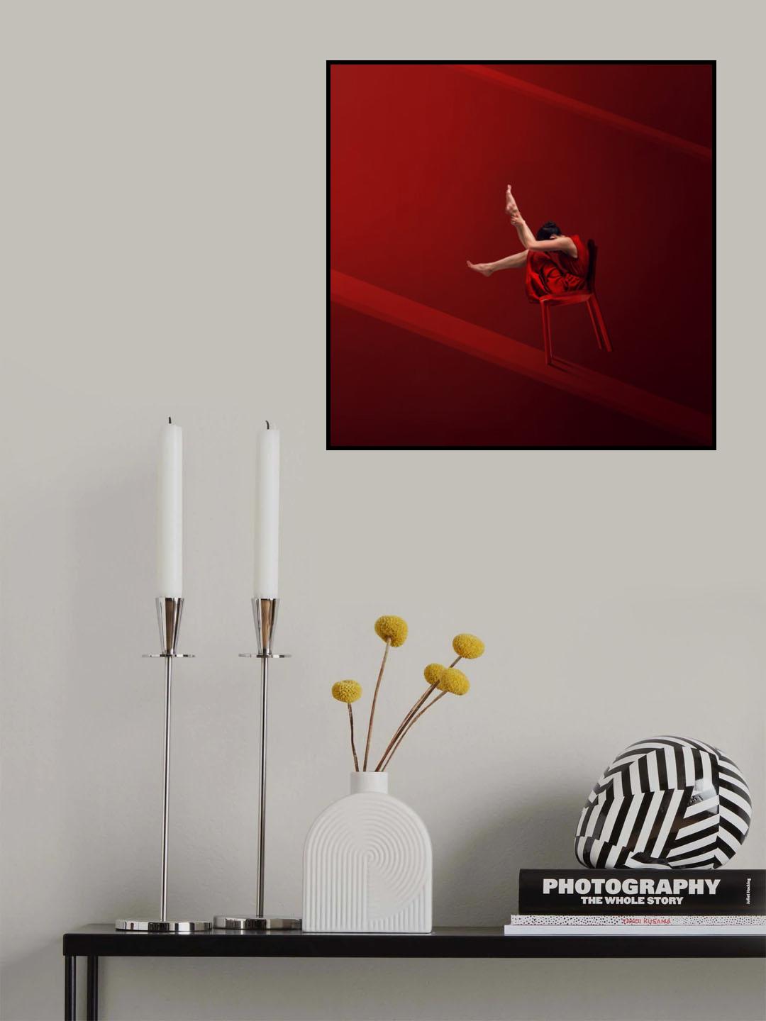Red Chair Poster och Canvastavla